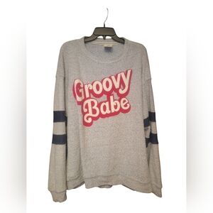 Groovy Babe Gray Sweatshirt